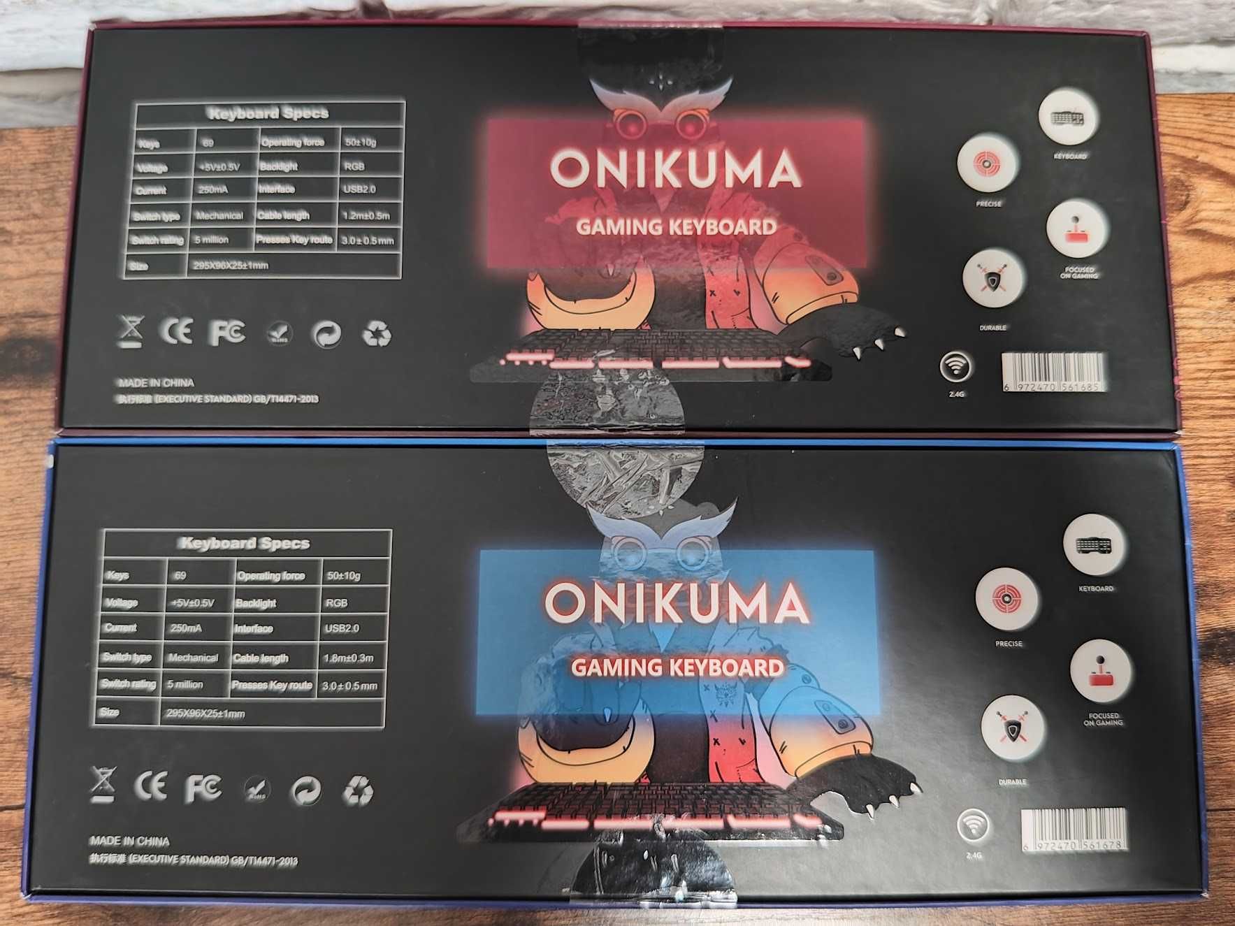Onikuma G29 бездротова механічна клавіатура 60% low-profile RGB