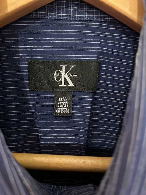 Calvin Klein Koszula męska, bawełna 100%, długi rękaw, rozm. XL/16,5