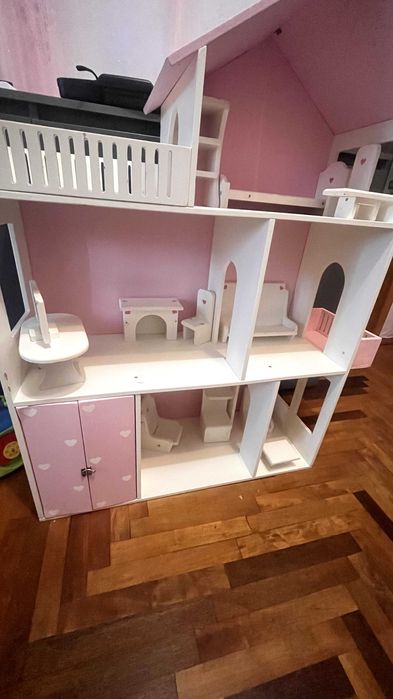 Ляльковий будинок 110х80х30см з меблями