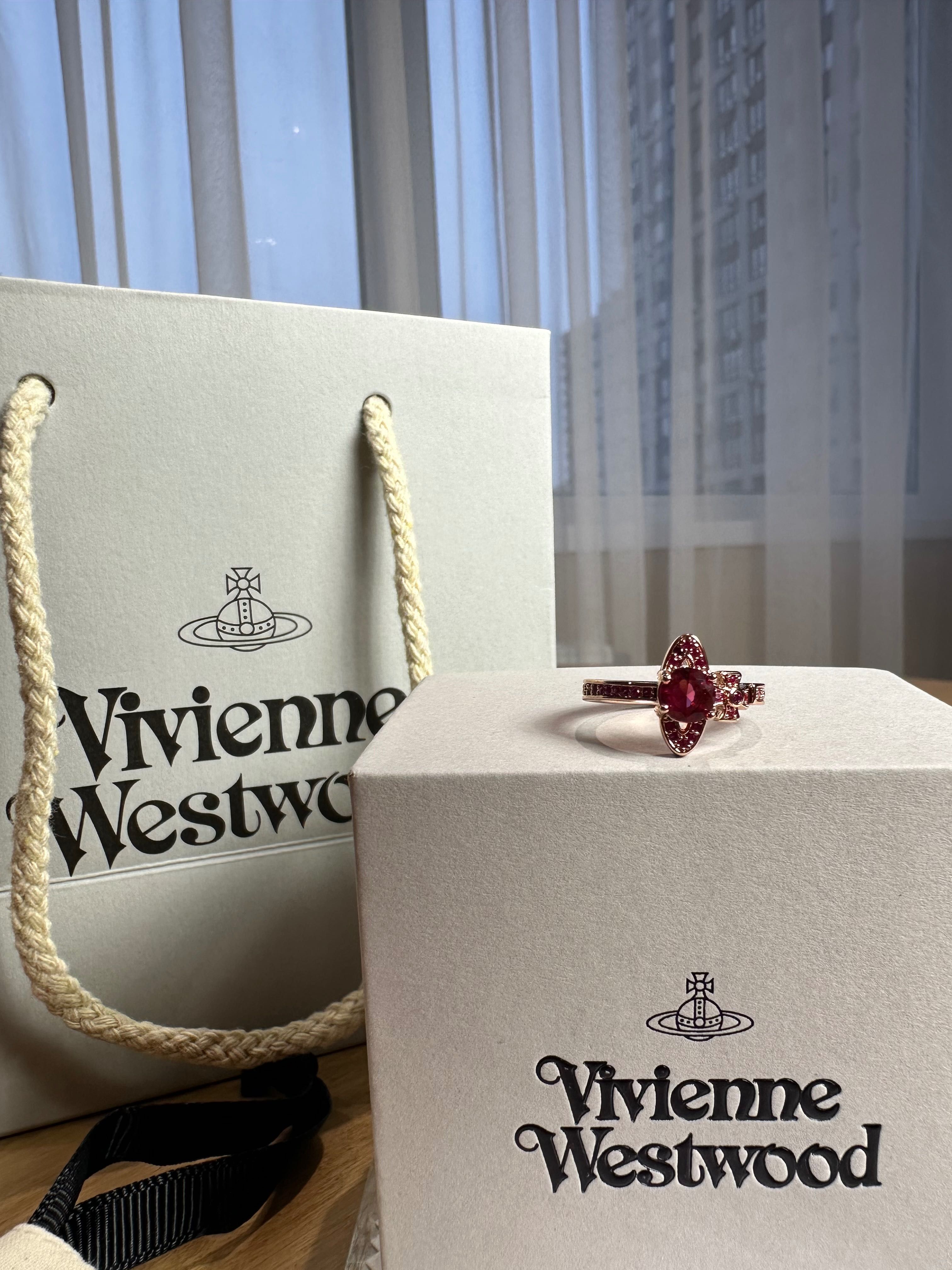 Vivienne Westwood Silver Pink Gold Ring каблучка кольцо