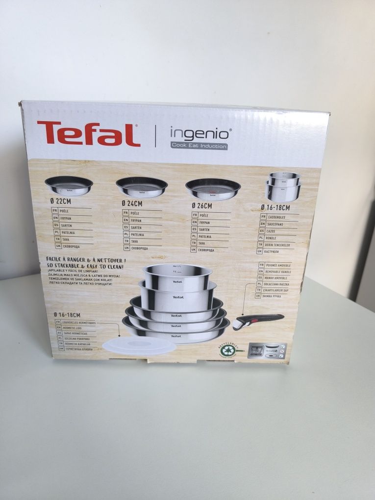 Zestaw patelni Tefal Ingenio 5 elementów+2 pokrywki