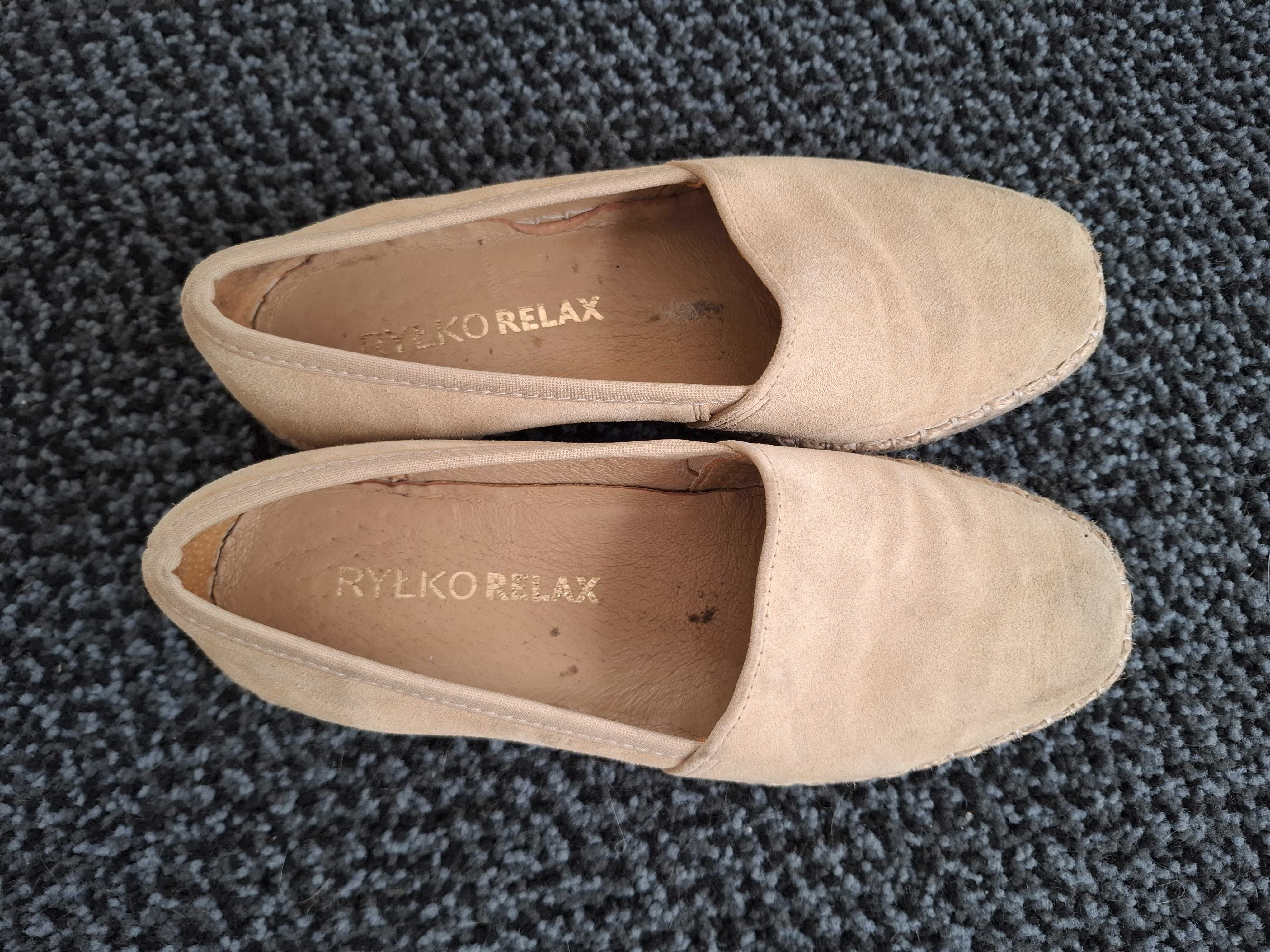 Ryłko RELAX skórzane piękne espadryle r.35
