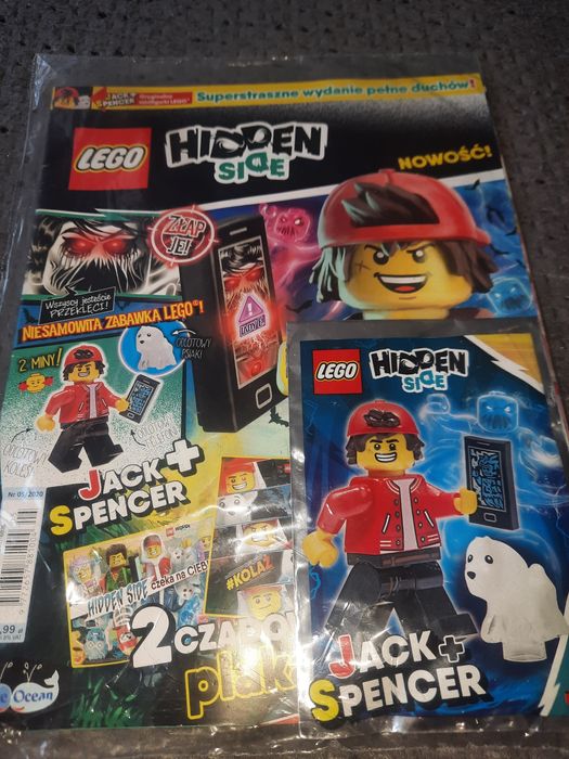 Lego Hidden Side gazetka z figurką Jack i Spencer