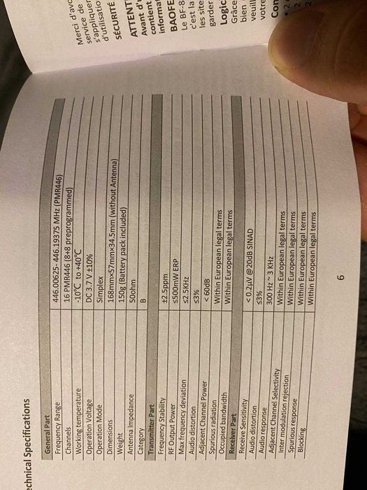 Рація двостороннього зв'язку Pofung PMR Two-Way Radios PT88E 2