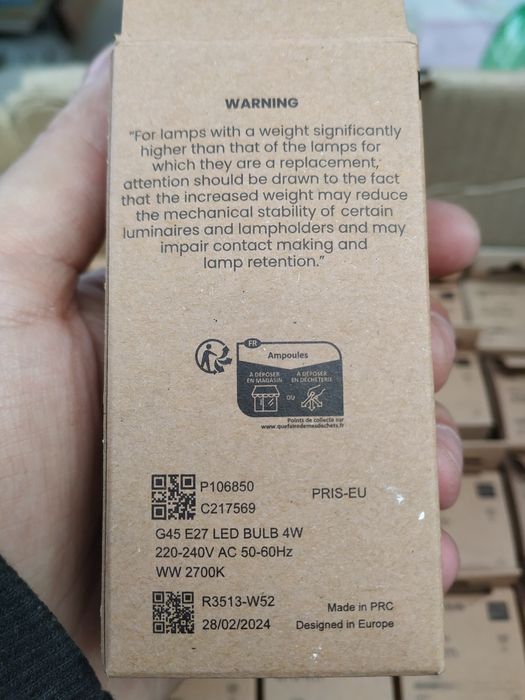 80 lâmpadas Filament Bulb G45 + 2 Gambiarras/Grinaldas de 25mt