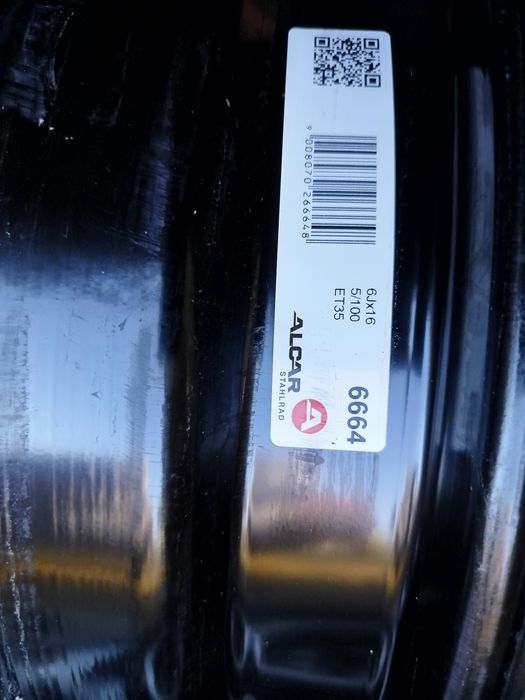Felgi stalowe 5x100 16" 57,1 Volkswagen T-Cross Skoda Seat