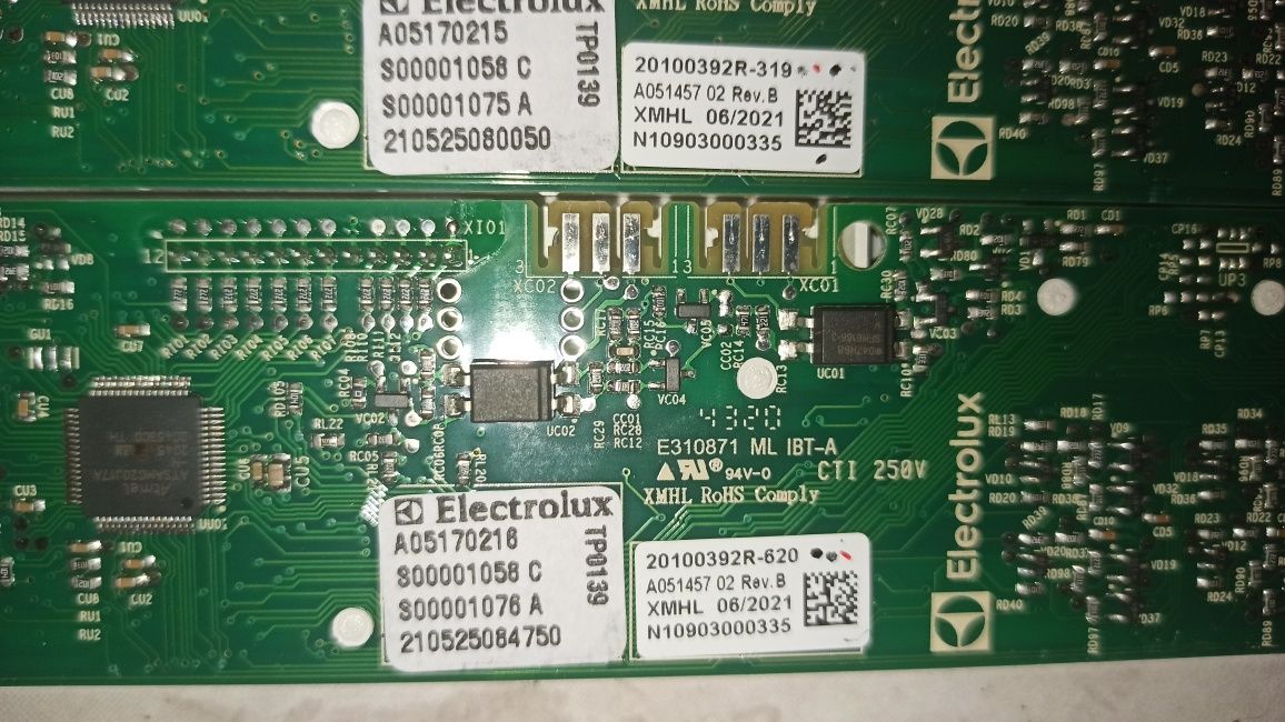 Interfejs Electrolux EIV9467 Elektronika płyty indukcyjnej