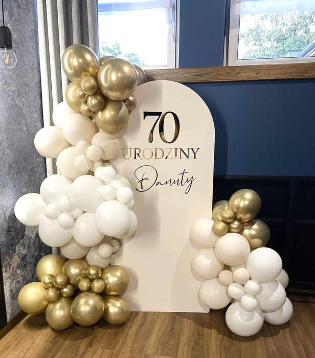 Ścianka balonowa dekoracyjna dekoracje Mielec chrzest roczek
