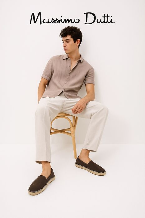 Massimo Dutti чоловічі сліпони еспадрильї із нубуку