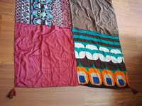 Toalhas de mesa étnicas Shabby Chic patchwork 100x100cm