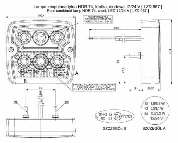 Lampa zespolona - LZD 967