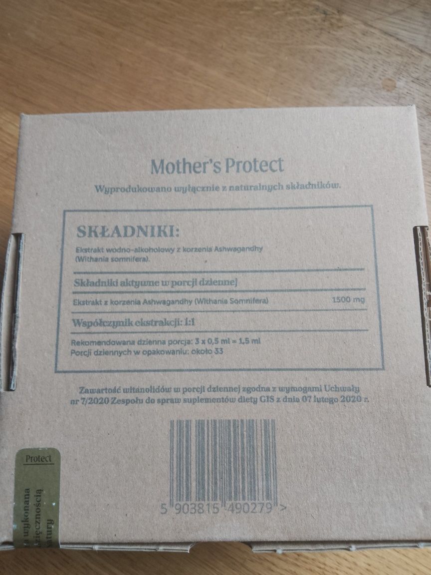 Ashwagandha Mother's protect w kroplach