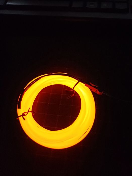 Taśma kabel LED pomarańczowa 5m