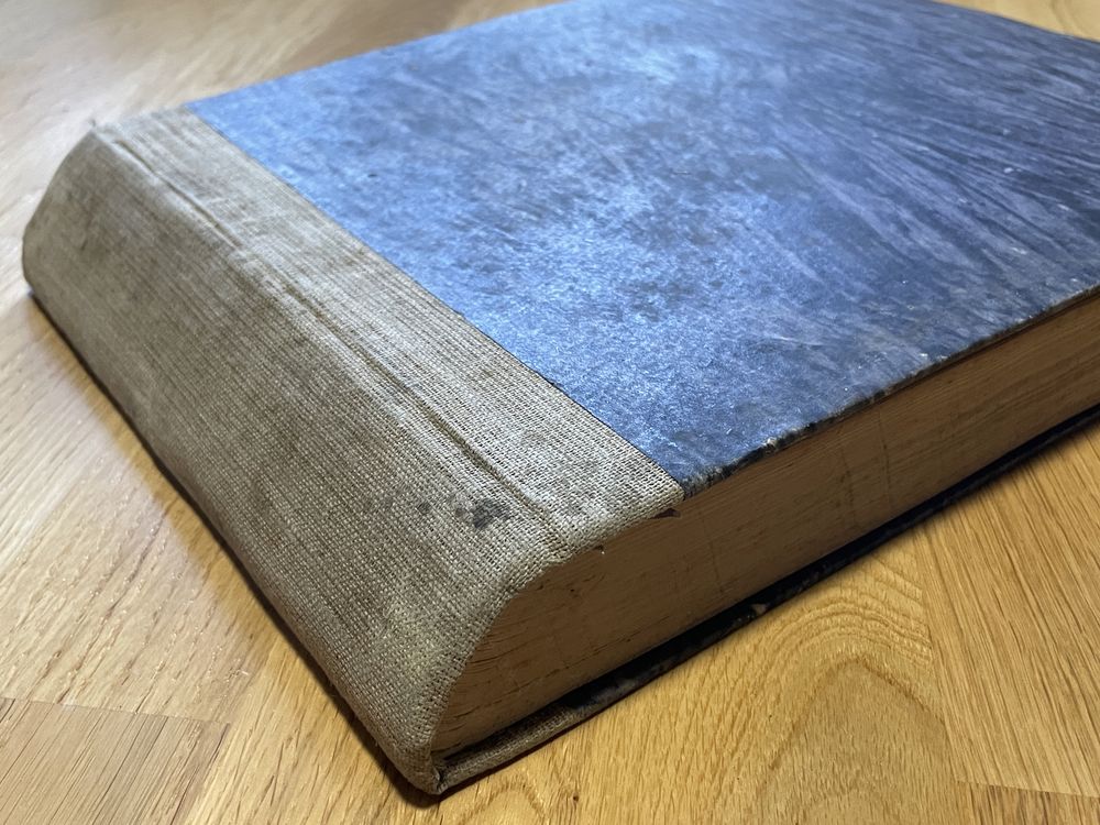 Stary duży notatnik alfabetyczny skorowidz notes A4 Kolekcjonerski