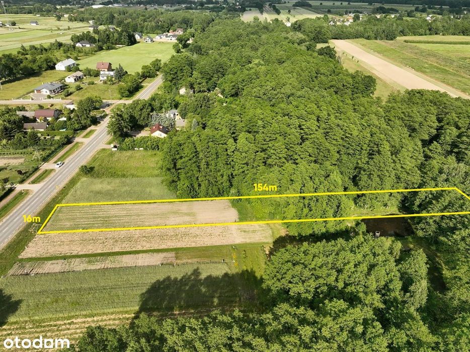 Działka budowlana przy lesie 2500m2