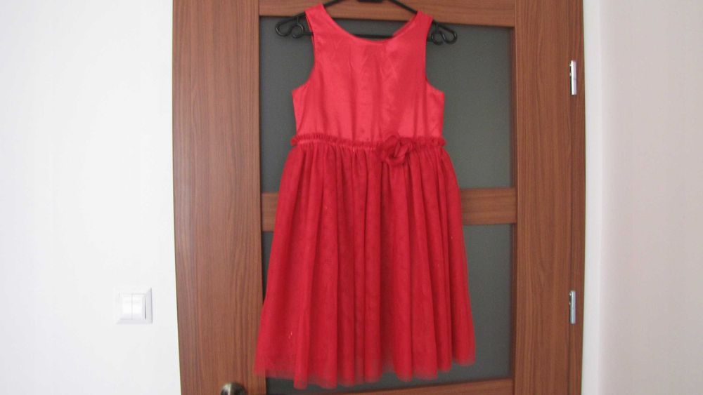 Elegancka wizytowa sukienka dziewczęca H&M r.140