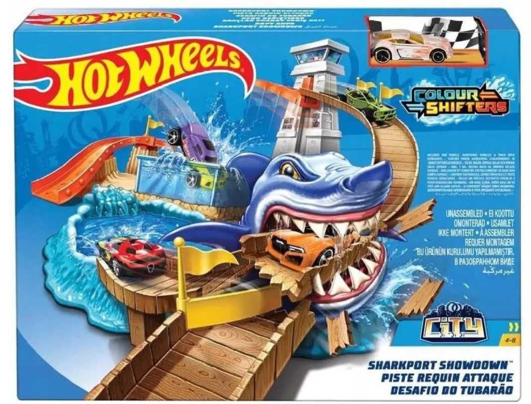 HOT WHEELS tory tarcie z rekinem zmienia kolor