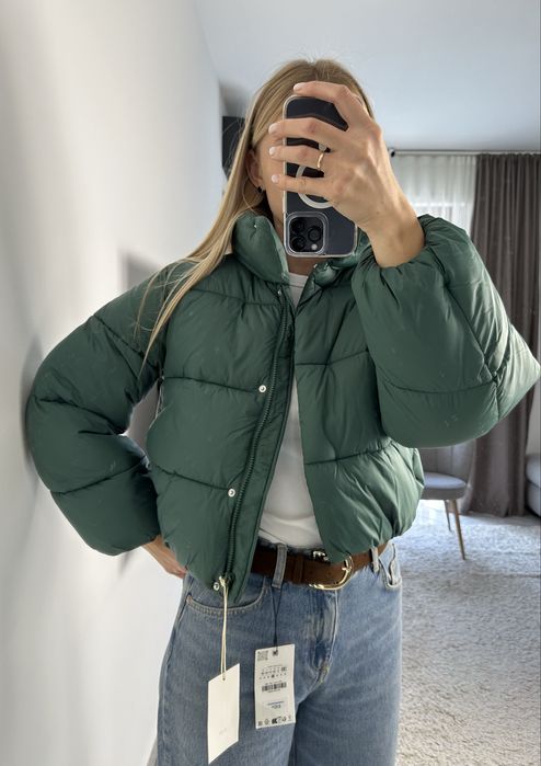 Куртка пуффер Zara оригінал XXS-XS