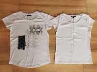 Nowy T-shirt x2 Reserved Top Secret S M 36 38 biały bluzka bluzeczka