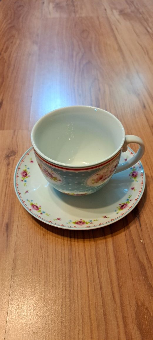 Filiżanka okolicznościowa z podstawką vintage