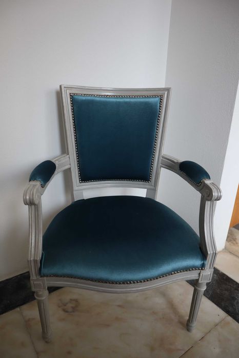 Cadeira “Aurora” – Peça única restaurada à mão | Estilo Luís XVI