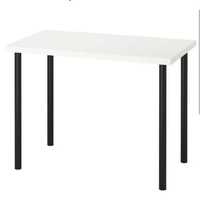 Biurko Ikea LINNMON 100cm biały blat / nogi ADILS
