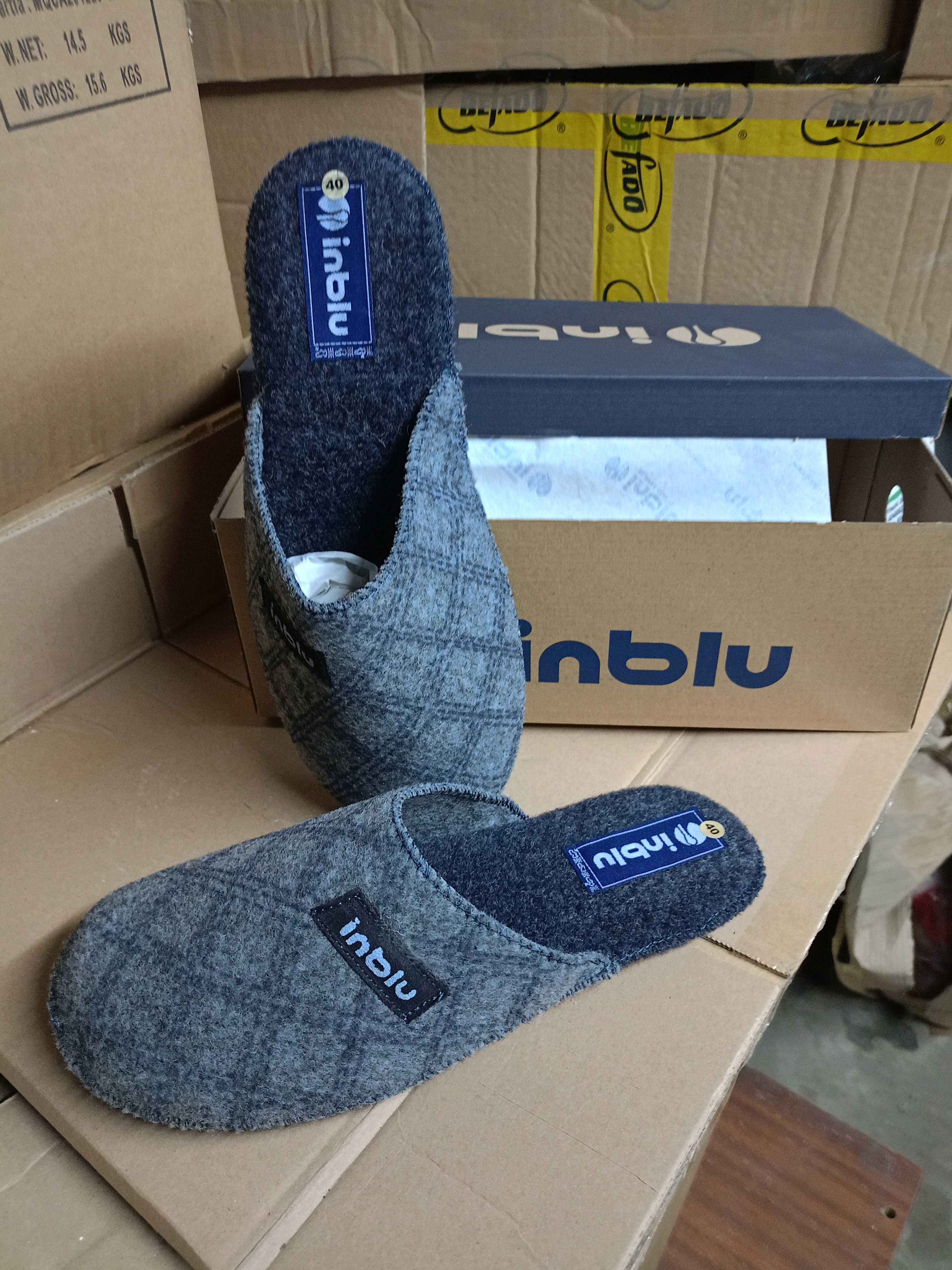 pantofle męskie firmy befado in-blu roz 40