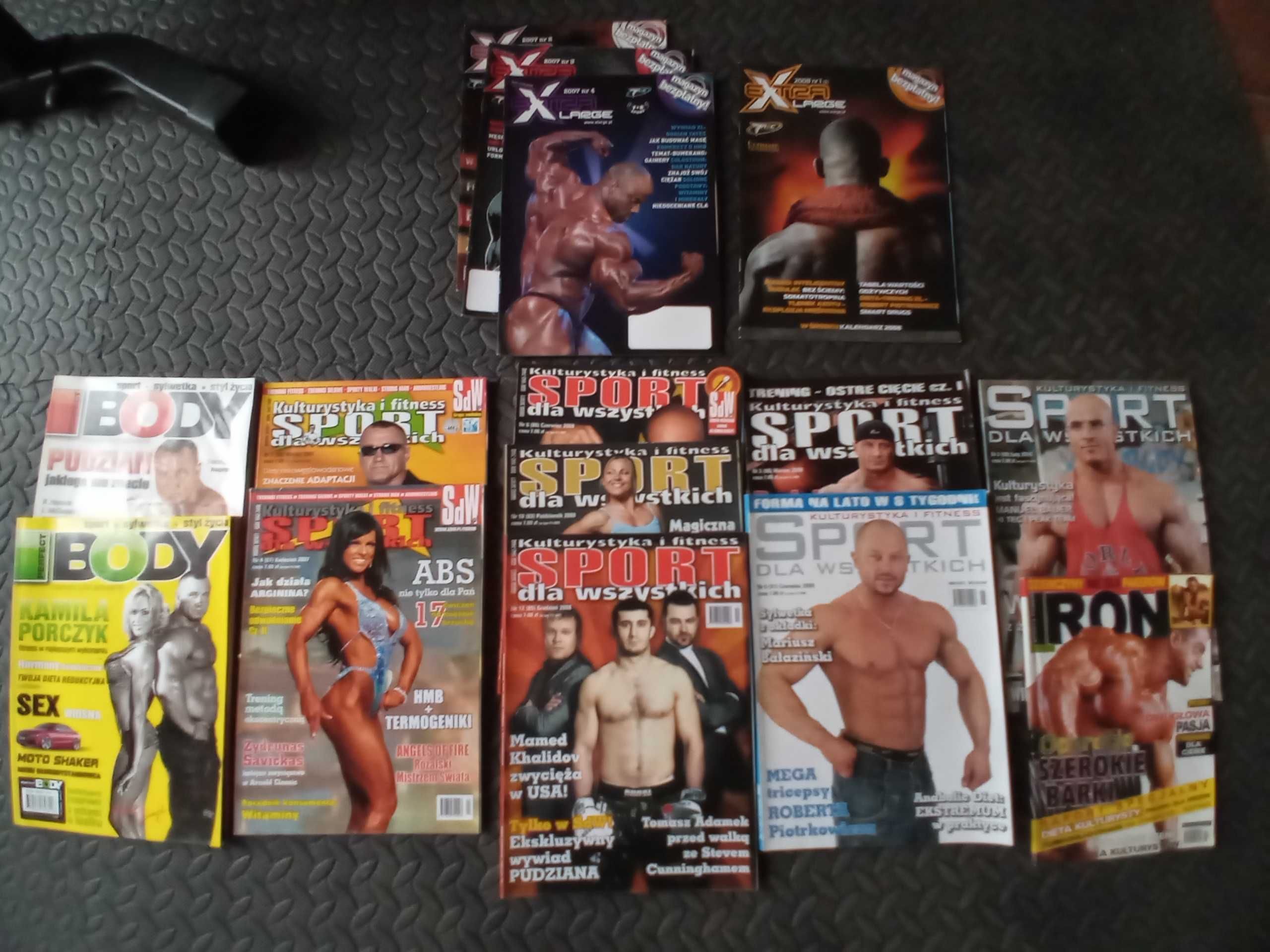 Archiwalne nr.czasopisma KULTURYSTYKA I FITNESS i kilka nr innych