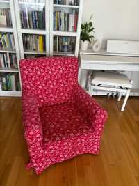 Fotel Ikea z pokrowcem