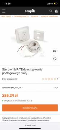 Sterownik r-te do ogrzewania podłogowego termostat