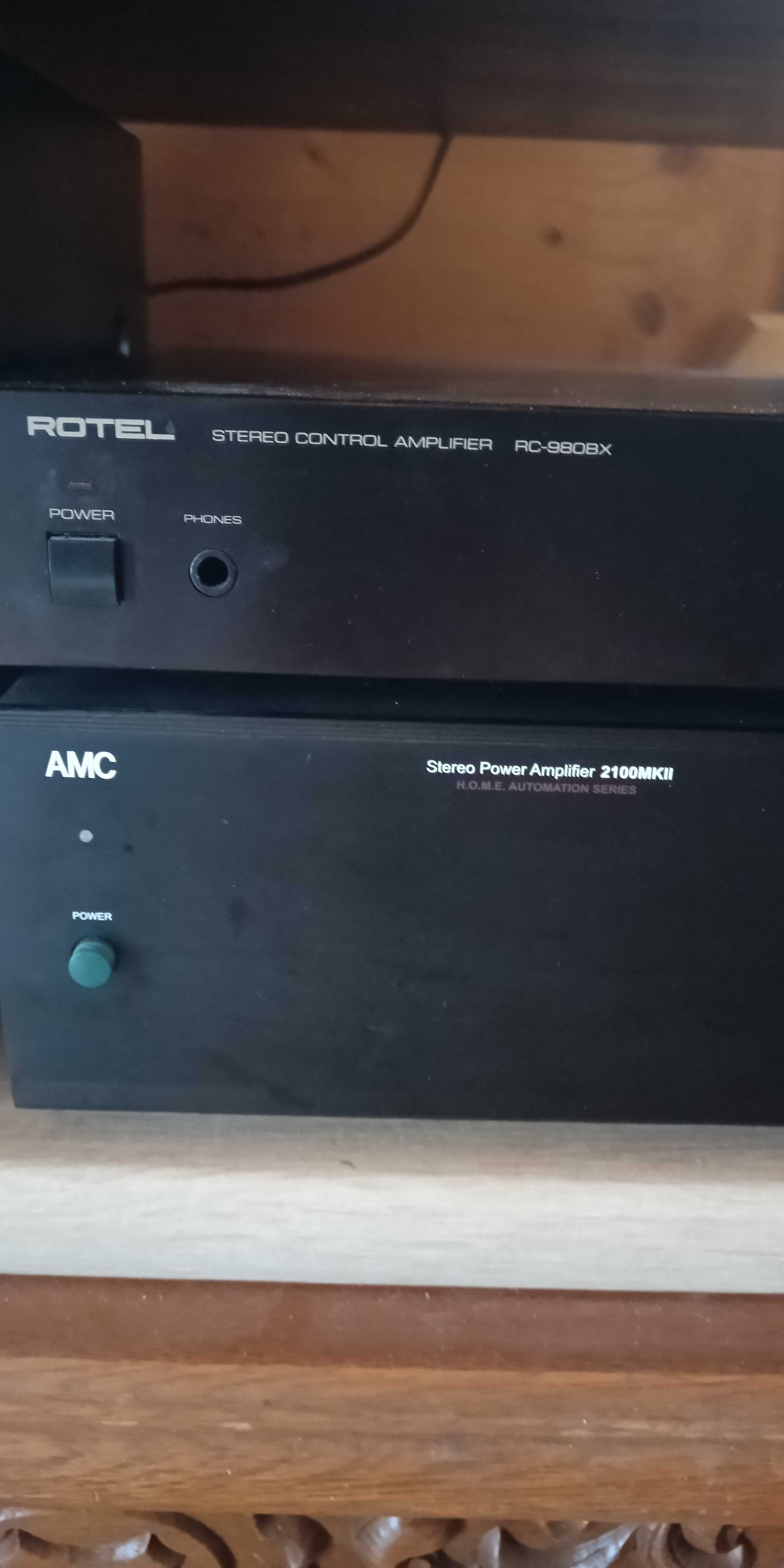 Rotel RC-980BX Sony TA-515 AMC 2100 mk2