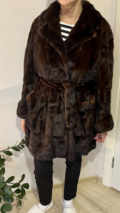 Норковий полушубок 100% натуральний (Італія) MEC & GREGORY’S
