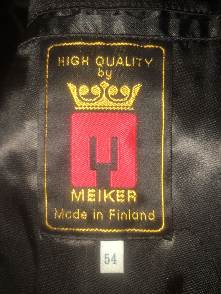 Кожаный пиджак MEIKER  новый! Финский.