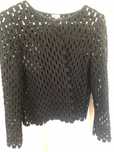 Casaco Hoss Intropia 38 a imitar crochet preto