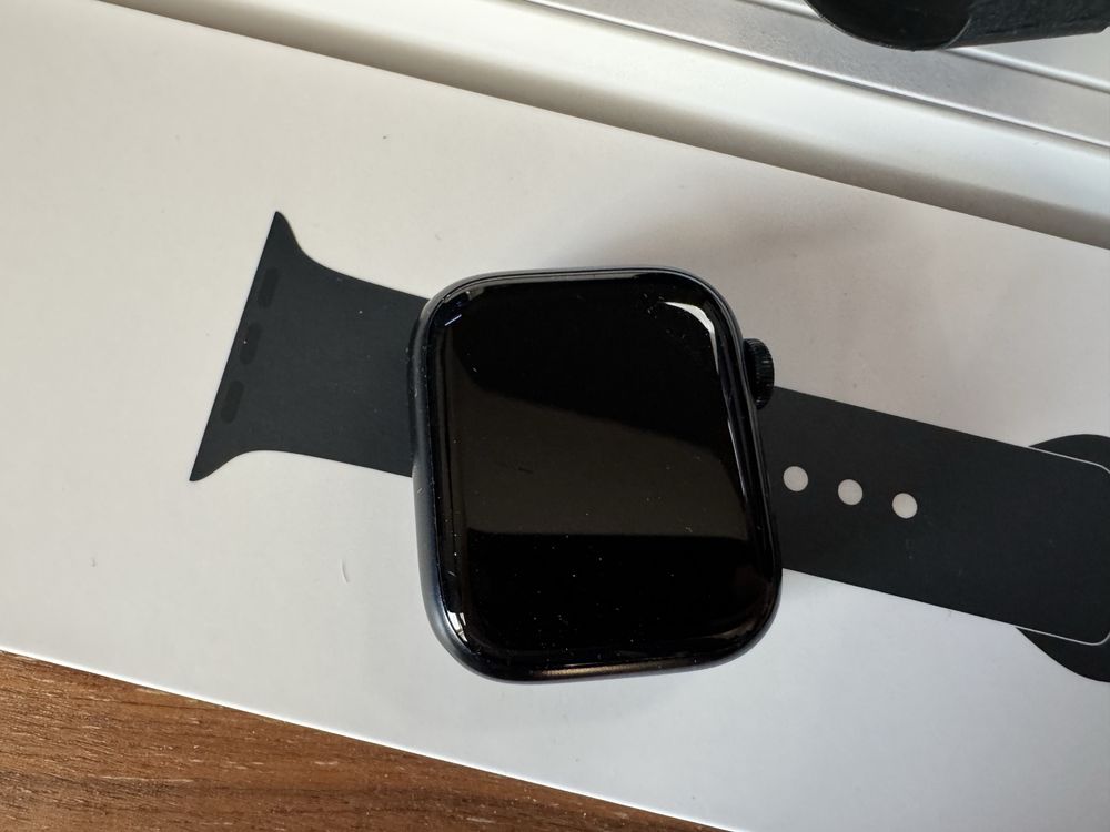Apple Watch Series 7 41 Midnight CAŁY ZESTAW