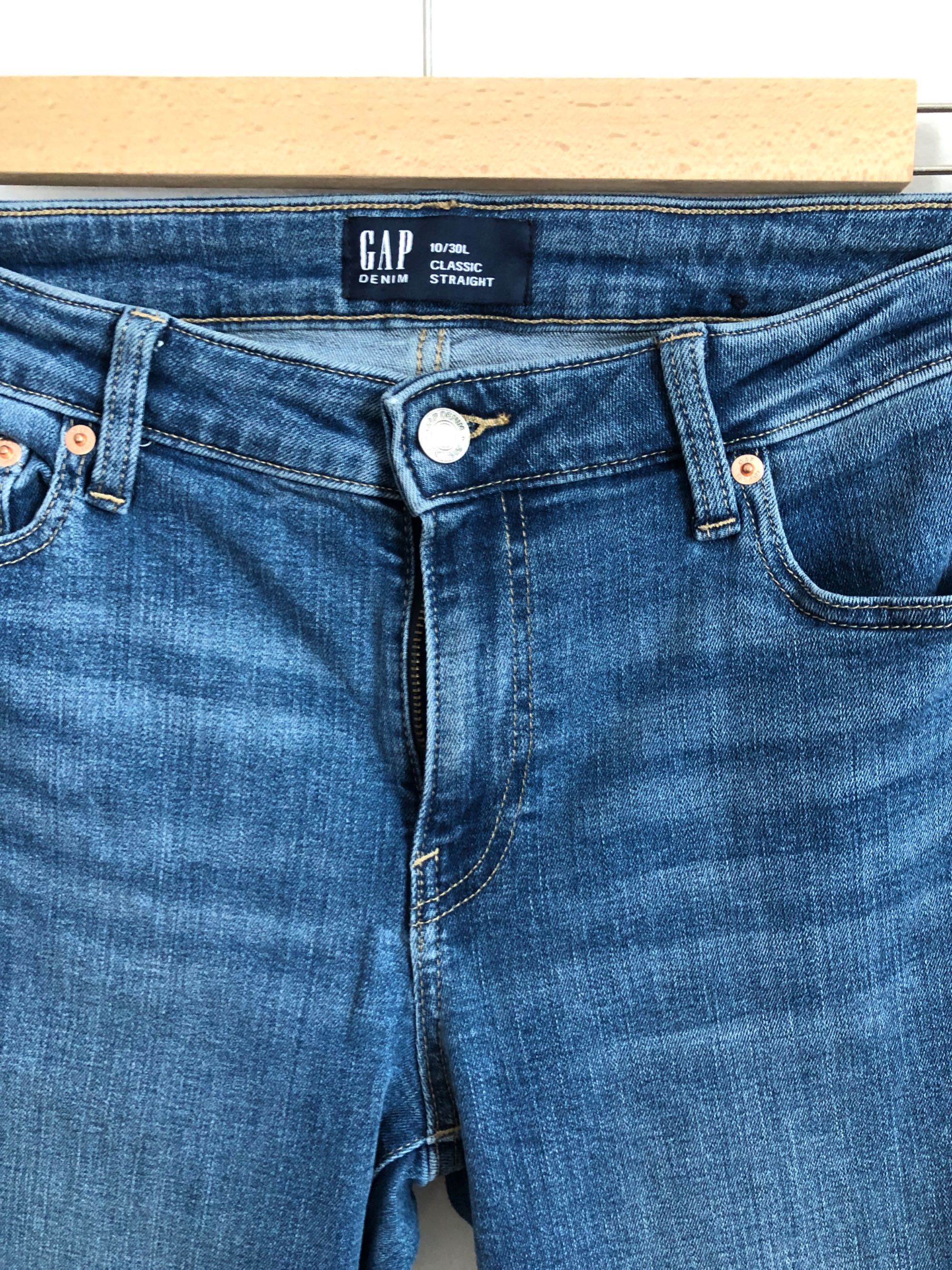 Spodnie jeansy GAP 30 L classic straight
