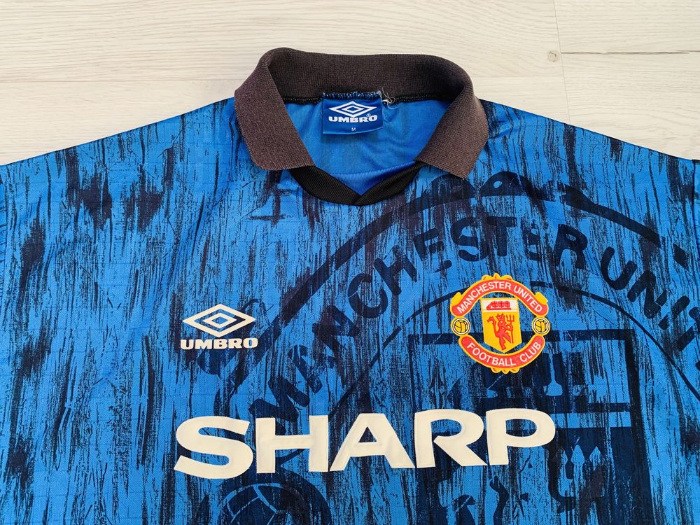 Umbro_Sharp_Manchester United_Vintage Jersey Koszulka T-shirt Meska_M