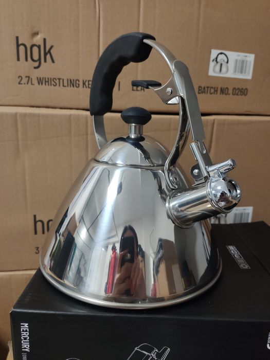 Nowy czajnik z gwizdkiem,2L,trójkąt, lepsza stal 304, gaz, indukcja