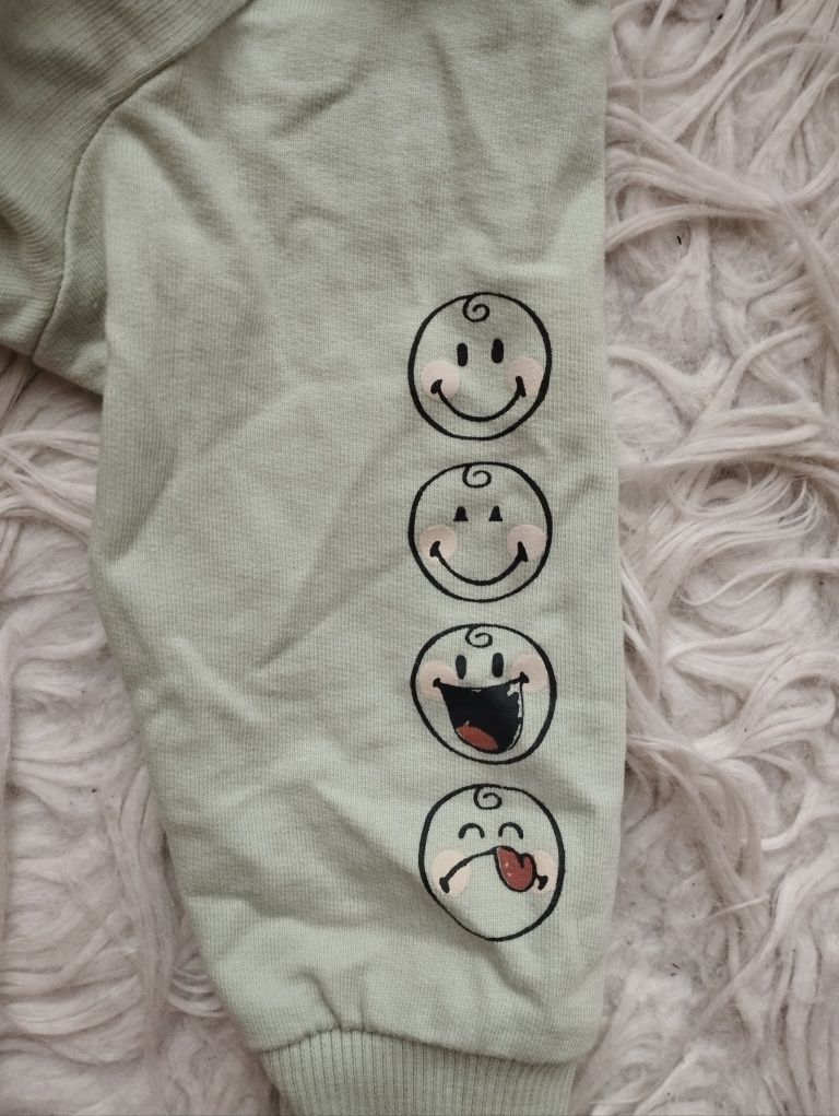 Miętowa bluza niemowlęca Sinsay