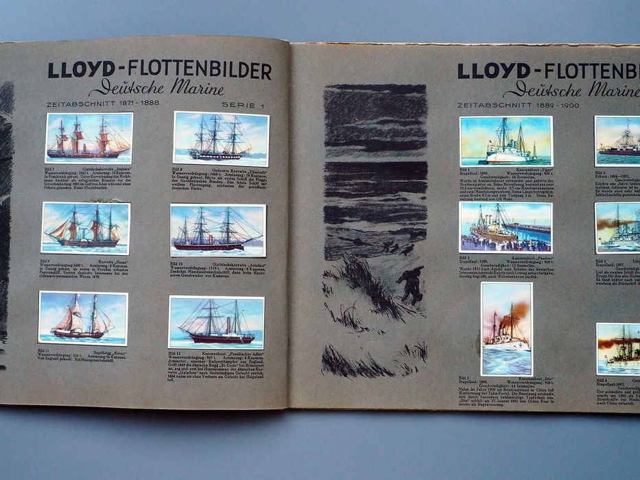 Caderneta de Cromos Antiga Alemã - Marinha - 1932