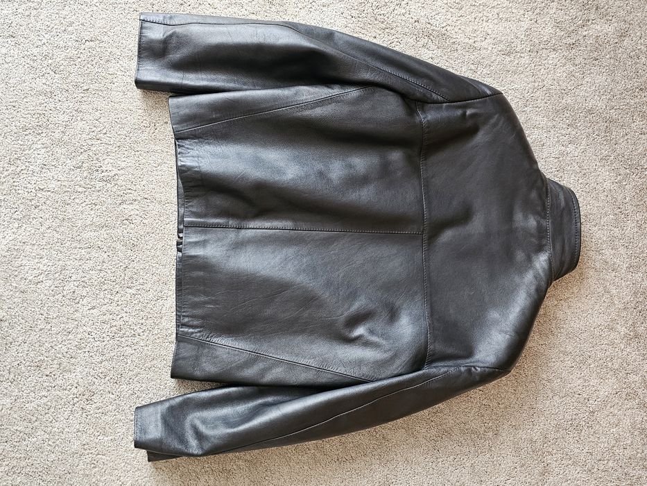 Kurtka męska czarna skóra naturalna