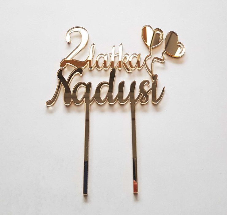 Topper personalizowany imię dziecka