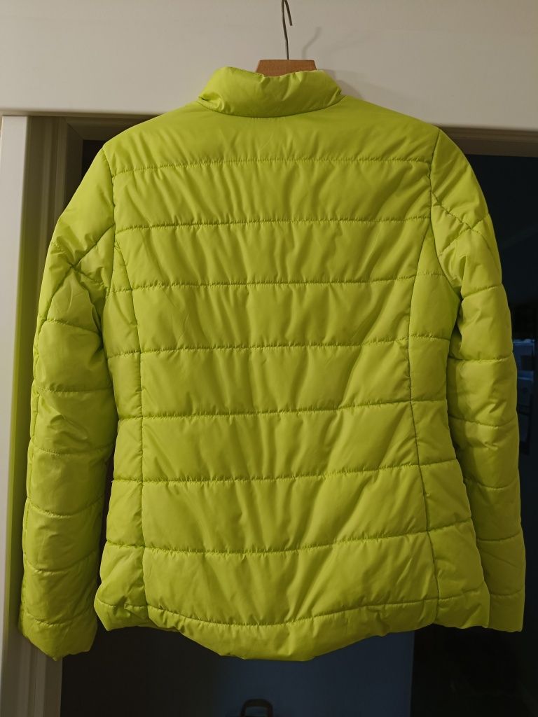 Kurtka jesienno zimowa limonkowa r.34