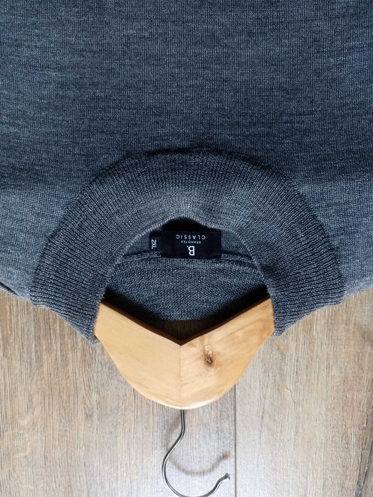 Męski wełniany sweter, Brandtex, Classic, rozmiar 2XL