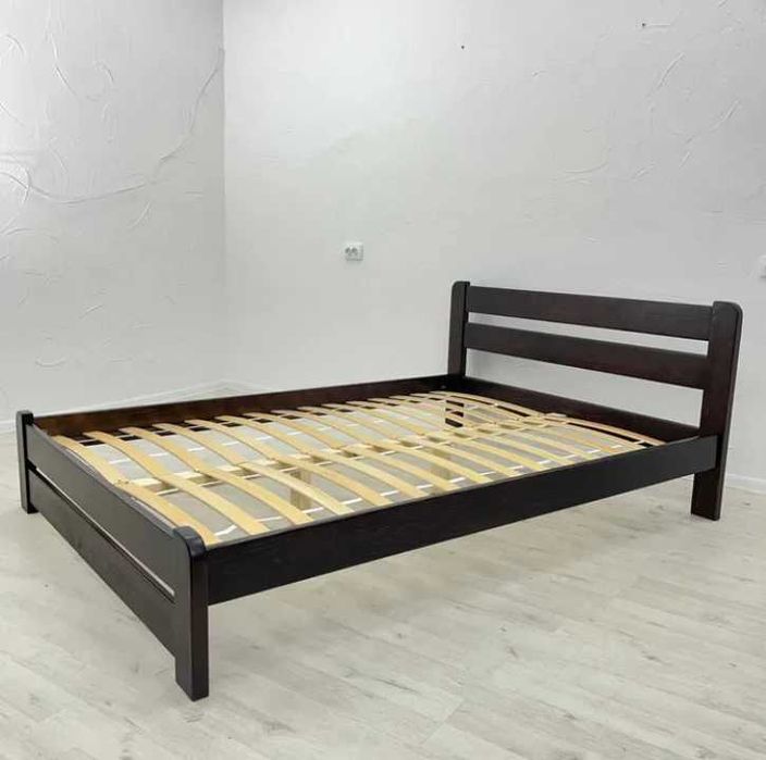 В НАЯВНОСТІ! двоспальне ліжко масивне дерев'яне міцне посилені ламелі