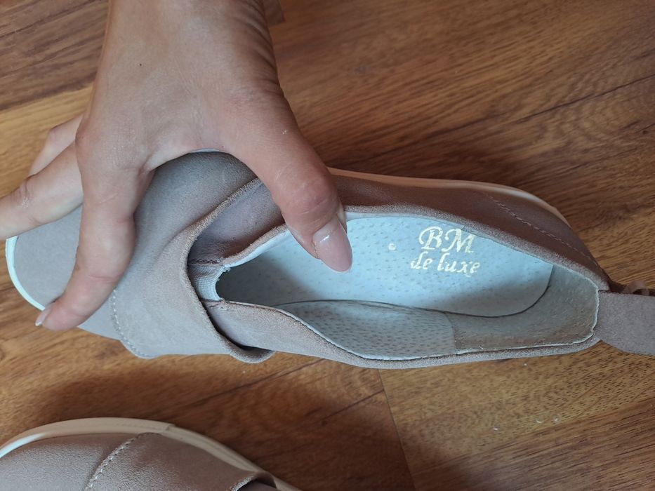 АКЦІЯ. Рр 37 BM de Luxe фірмові замшеві кросівки, кеди, мокасини