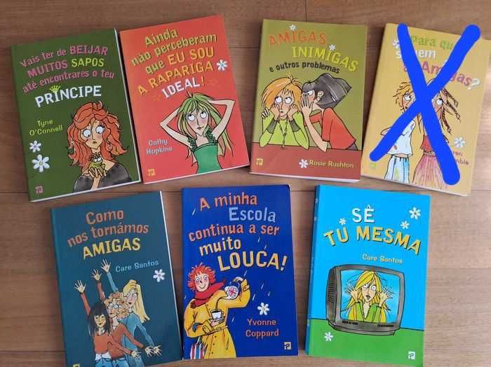 Livros da coleção Clube das amigas