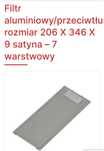 Mann filtry aluminiowe do okapu nowe