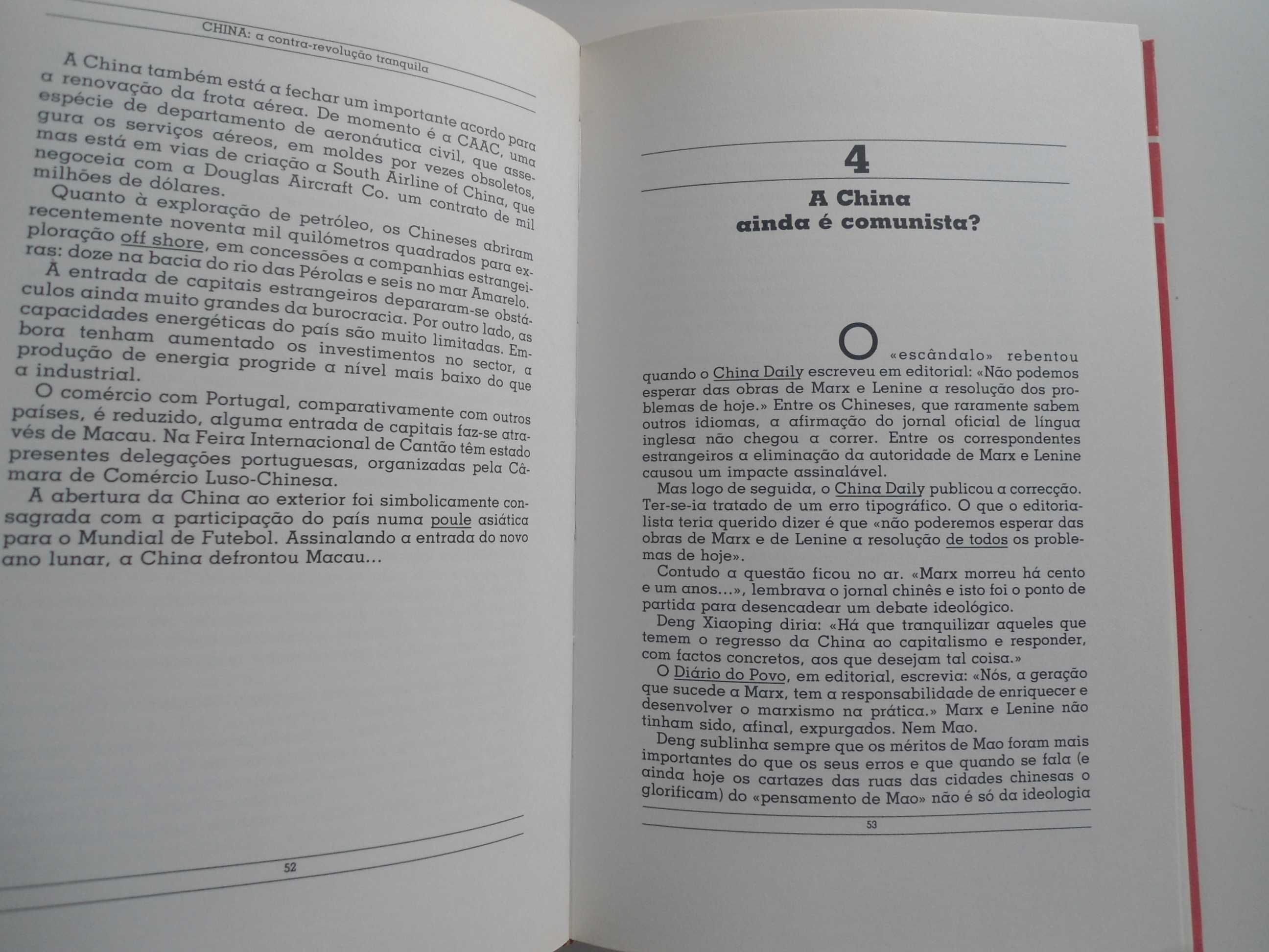 China-A Contra-revolução tranquila de Cáceres Monteiro/E. Gageiro