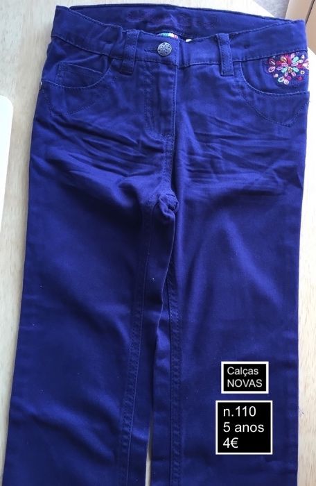 Calças de criança novas Vários modelos e tamanhos)